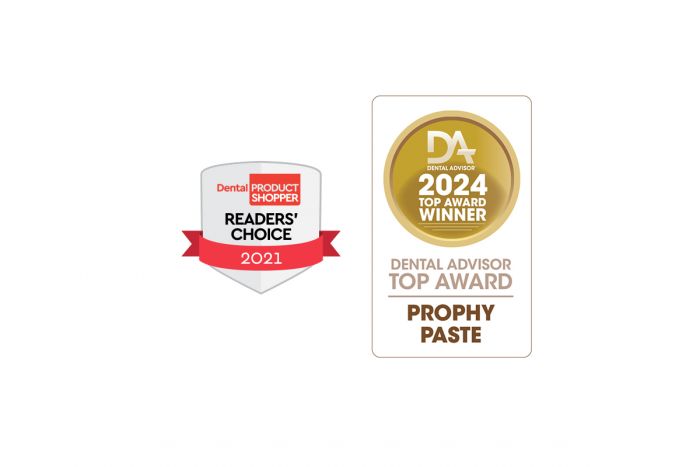 Enamel Pro product awards; Dental Product Advisor Readers Choice and Dental Advisor Top Product Award