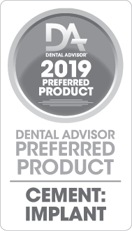 2019 PP-Cement-Implant Dental Advisor 2019 Preferred Product Cement: Implant Logo