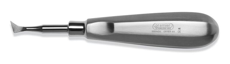 thumbnail image 2 of Set Of 2 German Stainless Dental Root Elevators – CRYER #44 & #45 Instruments By CYNAMED USA 2 of 6