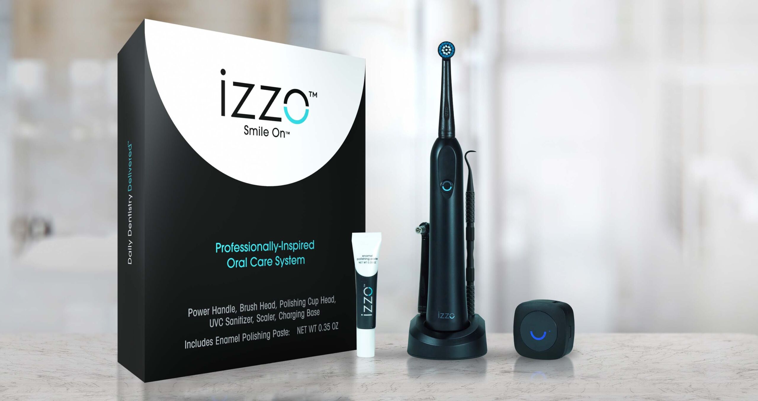 izzo - A REVOLUTIONARY 4-IN-1 ORAL CARE SYSTEM FOR AT-HOME USE