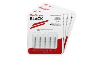 Two Striper BLACK Super Coarse Ultra-Premium Diamond Burs distributed by Premier Dental