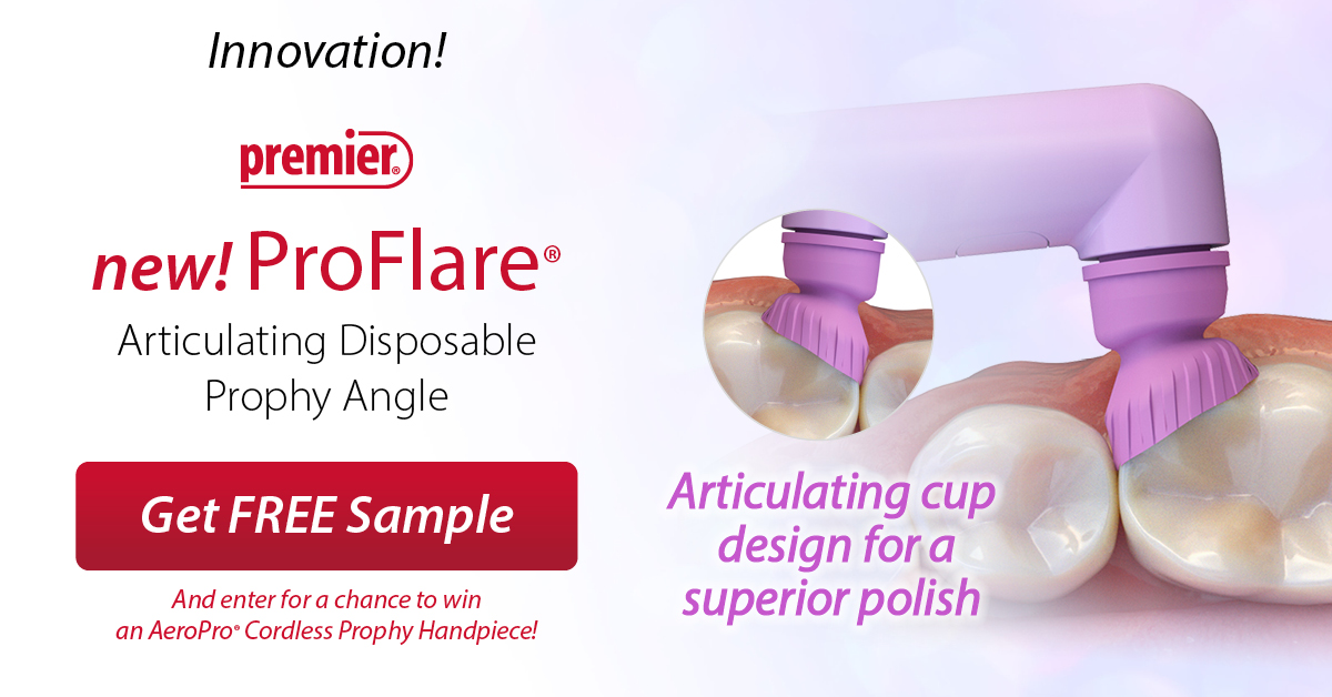 New! ProFlare Articulating Disposable Prophy Angle